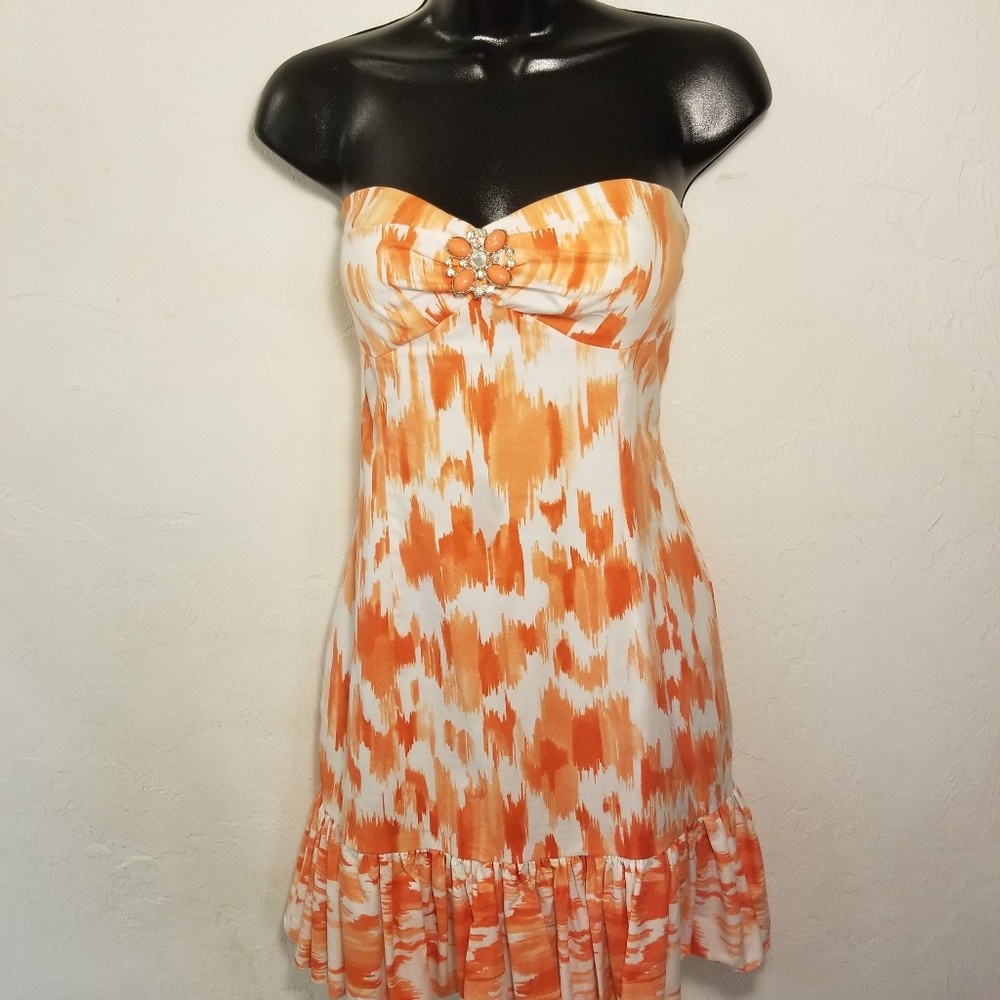 Cach'e strapless dress